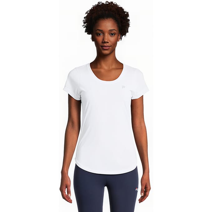 Fila dames T-shirt met korte mouwen Rahden Tee Bright White