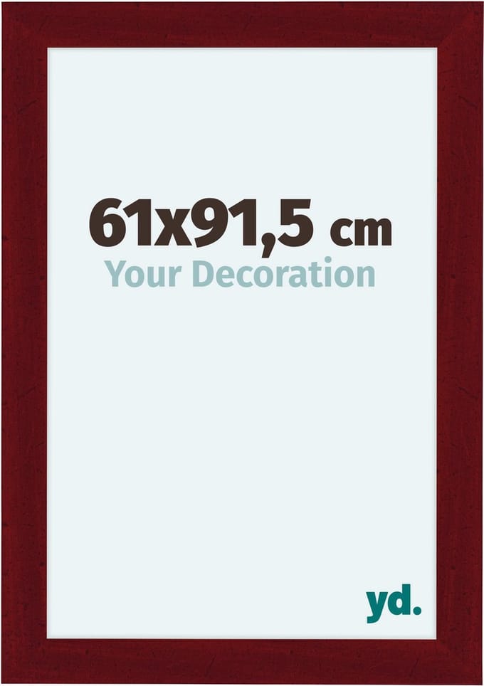 Your Decoration - Fotolijst 61x91,5 cm - MDF - Wijnrood Geveegd - Como