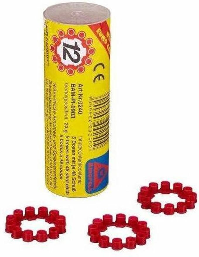 Ammorces 12-shots plaffertjes ringen - 240 shots verpakking