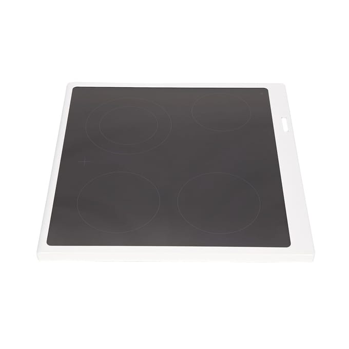 AEG glasplaat met kader, wit, 596x600mm 140114306743