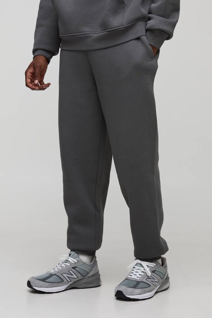 Tall Essential Regular Fit Joggers | Charcoal | Size Medium