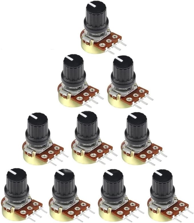 Potentiometer Weerstand - Roterende Weerstand - Spanning Aanpassen - Lineaire Taper - 50K Ohm - null
