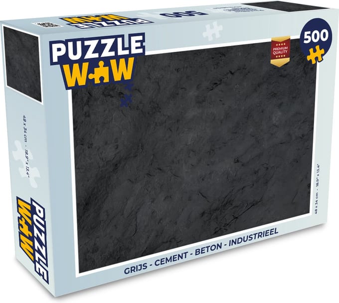 Puzzel Grijs - Cement - Beton print - Industrieel - Structuur - Legpuzzel - Puzzel 500 stukjes