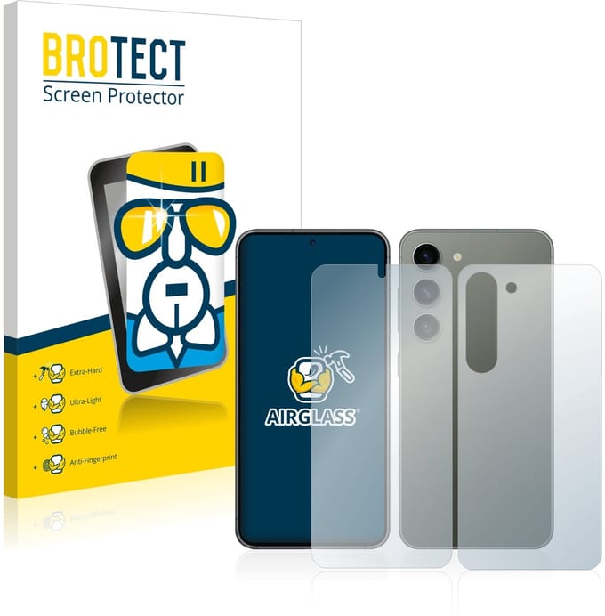Screenprotector voor Samsung Galaxy S23 (Voor+Achter) Beschermglas transparant