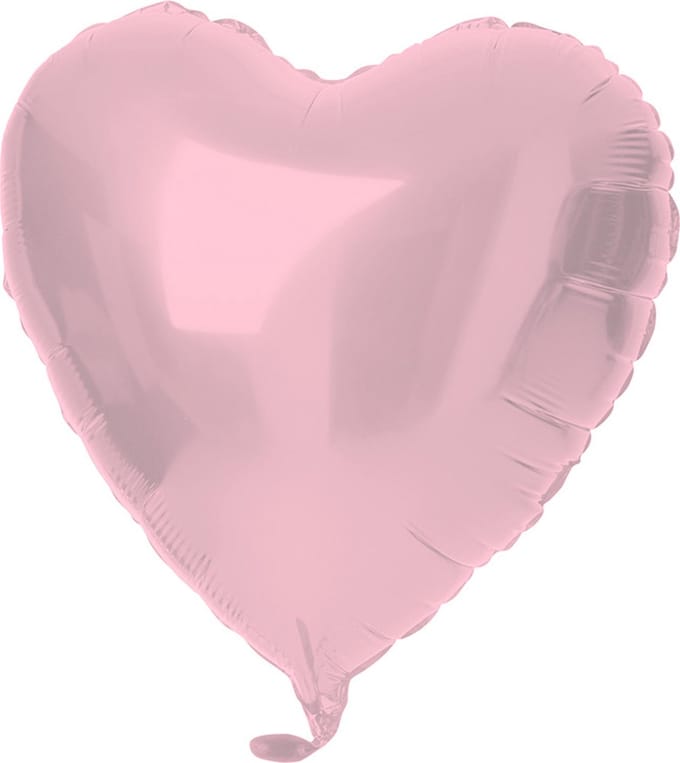 Folat - Folieballon hart pink (45cm)