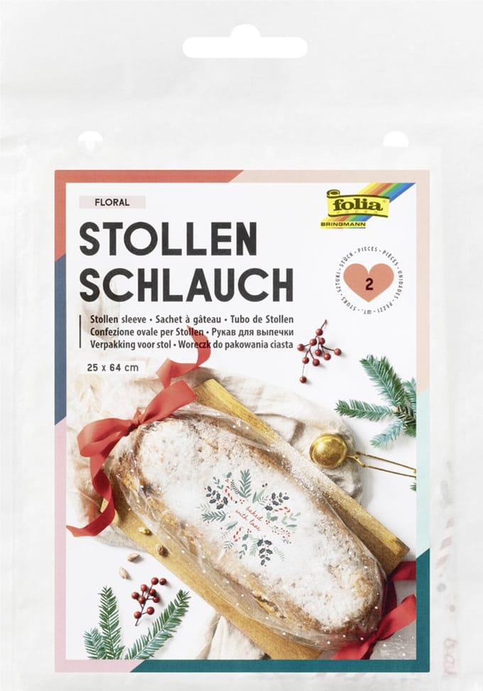 Folietunneltjes met kerstprint, transparant