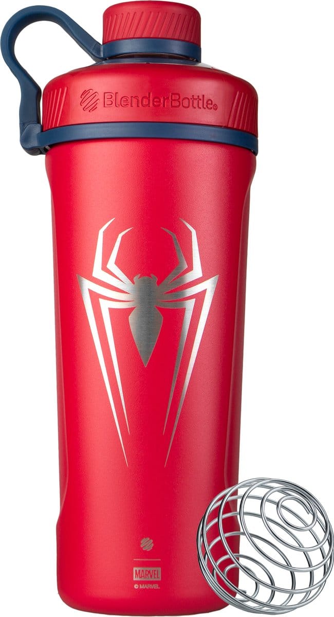 BlenderBottle® Radian Insulated Spider-Man MARVEL – 770 ml – Shakebeker – Eiwitshaker – BPA-vrij – Extra Lang Koud