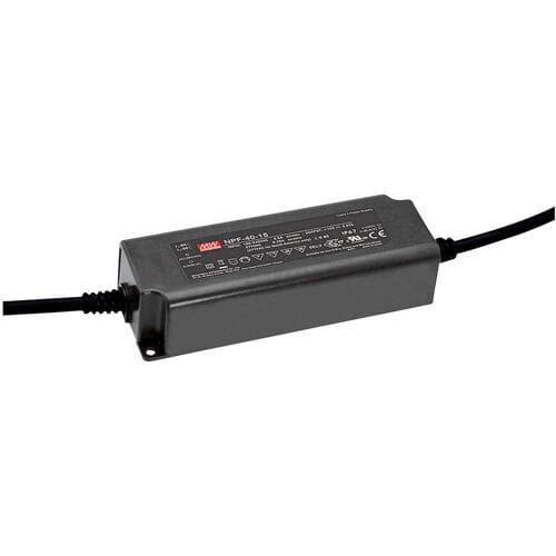 MEAN WELL NPF-40-24 LED-driver, LED-transformator Constante spanning, Constante stroomsterkte 40 W 1.6 A 24 V/DC Niet dimbaar, PFC-schakeling,