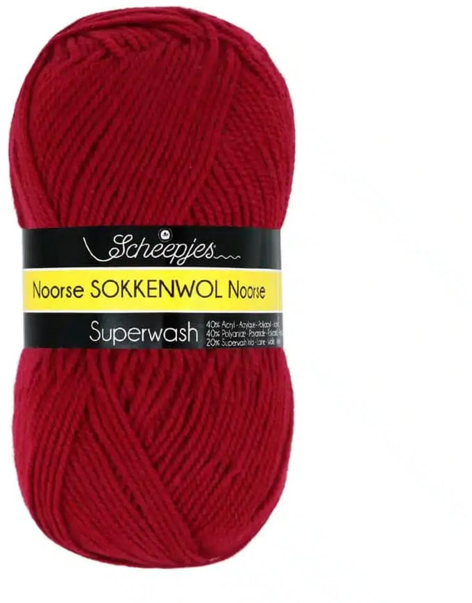Scheepjes Noorse Wol Markoma 100g - 6858 Rood