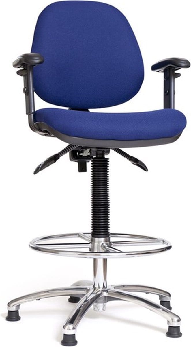Hollex blauwe Stuurstoel Delta II hoogte 61-86 cm