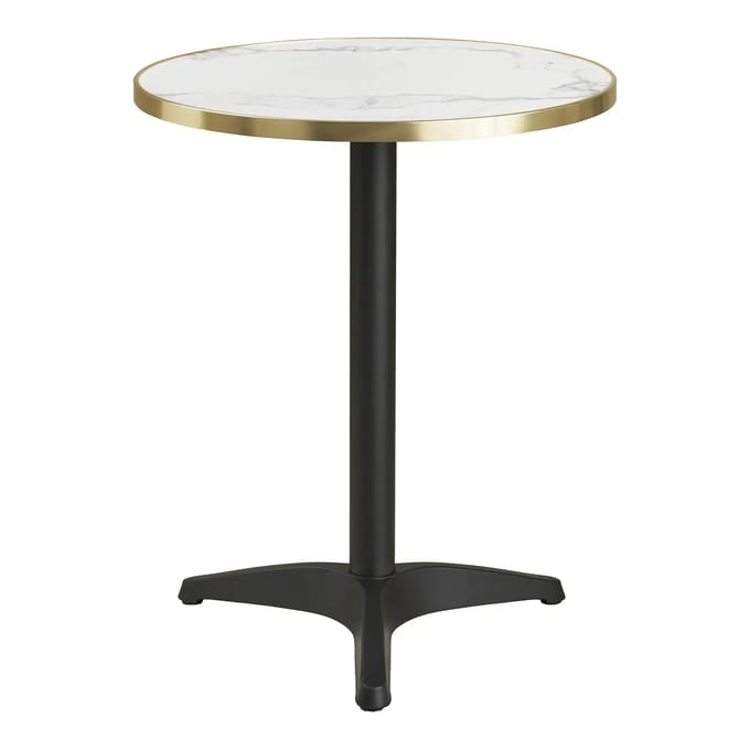 House Nordic Bistrotafel - Rond Marmerlook - Ø60x73cm