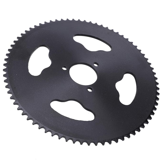 Pignon arrière en acier T8F 74 dents 30 mm, accessoires de remplacement durables pour moto gray