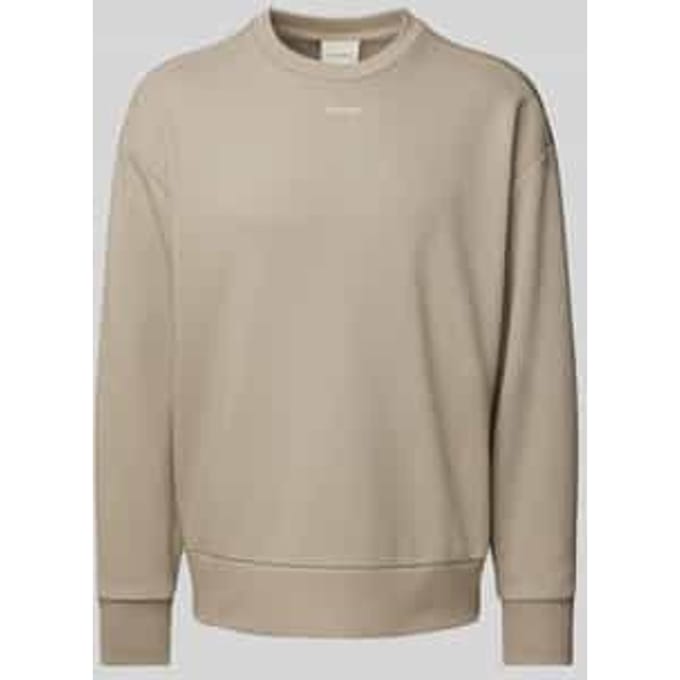 Oversized sweatshirt met labelprint