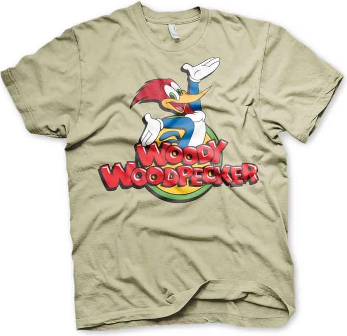 Woody Woodpecker Heren Tshirt -2XL- Classic Logo Groen