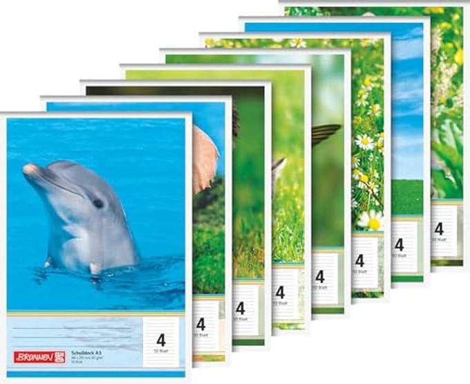 Schoolblok A5 Gelinieerd - 50 Vel - Diverse Dierenprints