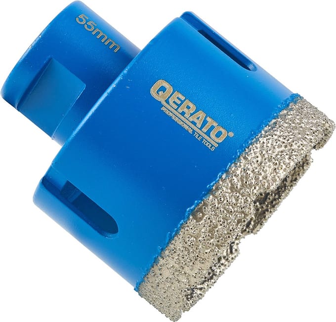 Qerato Diamantboor 55mm Droog - M14 - Tegelboor