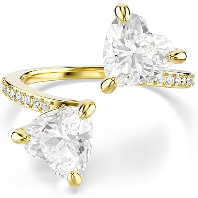 Swarovski Mesmera Dames Ring Metaal - Transparant/Goud - 19.25 mm / maat 60