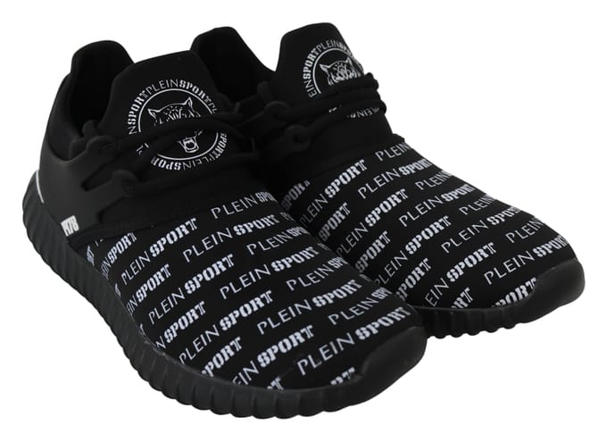 Plein Sport Heren Zwart Polyester Runner Henry Sneakers Schoenen
