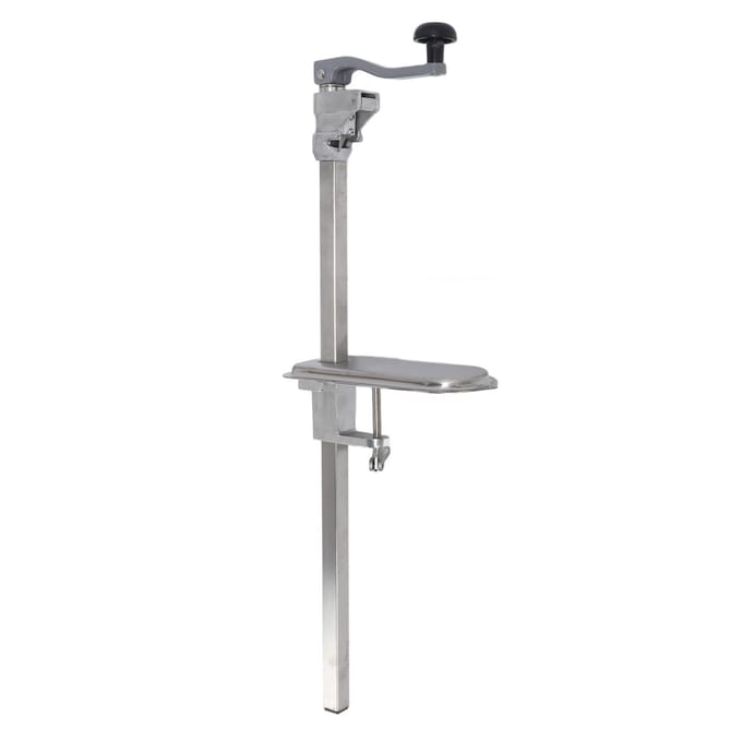 Ouvre-boîte commercial robuste en fonte et acier inoxydable manuel de table avec poignée pour