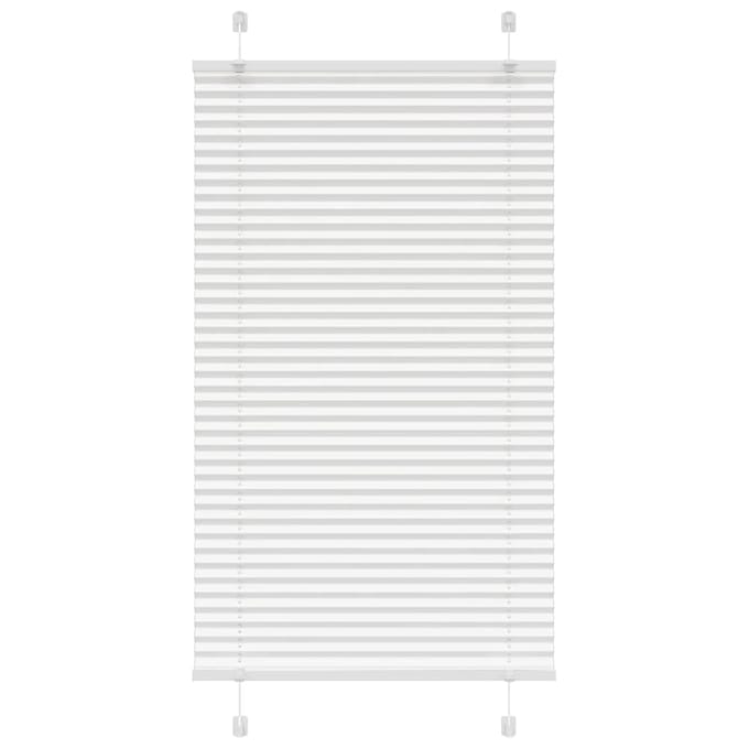 vidaXL - Plissé - rolgordijn - 80x100 - cm - stofbreedte - 79,4 - cm - polyester - wit