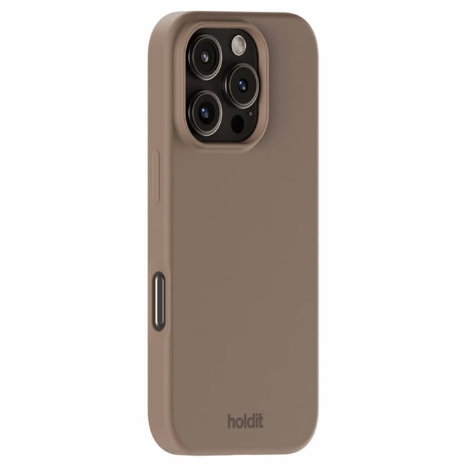 Holdit Silicone Case geschikt voor Apple iPhone 16 Pro - Mocha Brown
