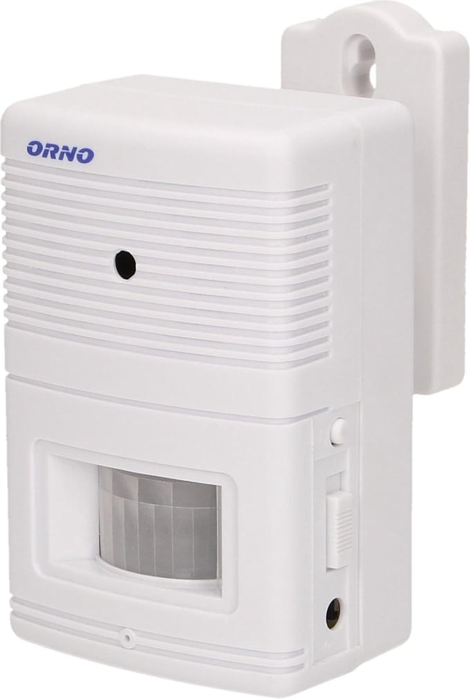 Orno - Bewegingssensor met Alarm - 4-5 m Bereik - Geluidsalarm 'Ding Dong/Alarm'