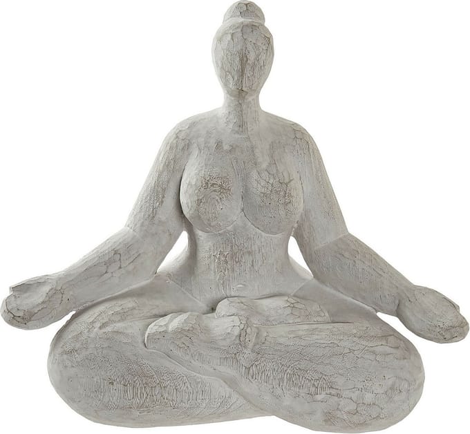 Items Home decoratie beeldje yoga dame - zittend - 27 x 15 x 24 cm
