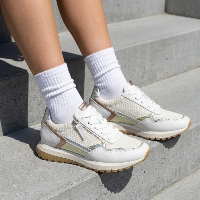 Gabor Gabor Sneakers wit Leer