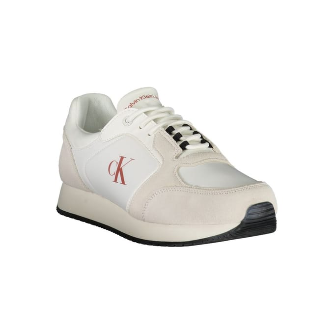 Calvin Klein Witte Polyurethaan Heren Sneaker
