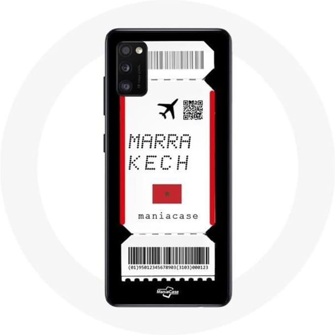 Hoesje Samsung Galaxy A41 Vliegticket marrakech