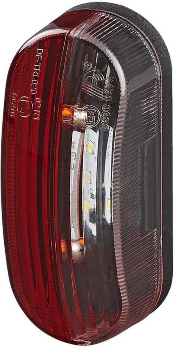 ProPlus Breedtelicht - LED - Rood/Wit - Rechts - 98 x 42 mm - 12V