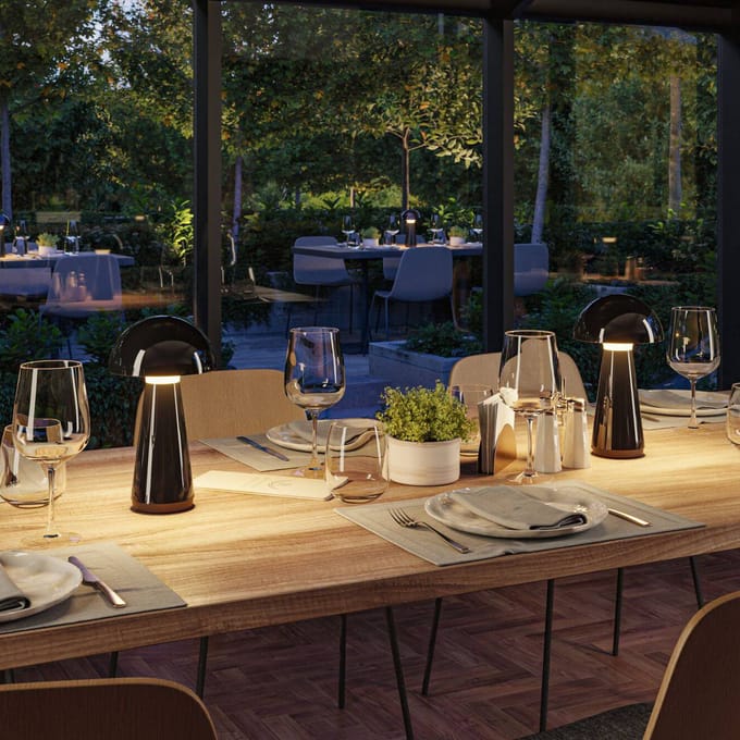 Paulmann 76994 Onzo LED-tafellamp voor buiten 2.6 W Warmwit Zwart