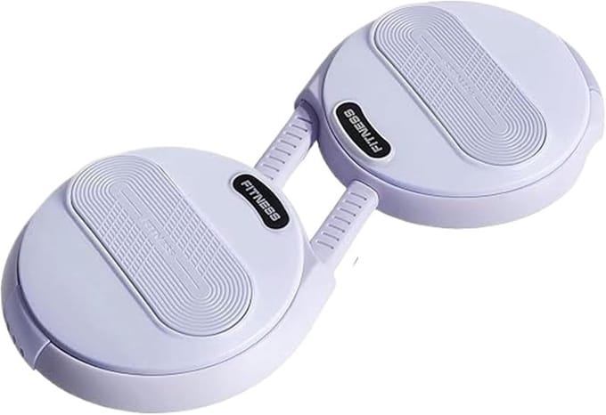 Buikspier Twister Board - Taille Trainer - Core Training - Met Weerstandsbanden - Compact Ontwerp - Lichtpaars
