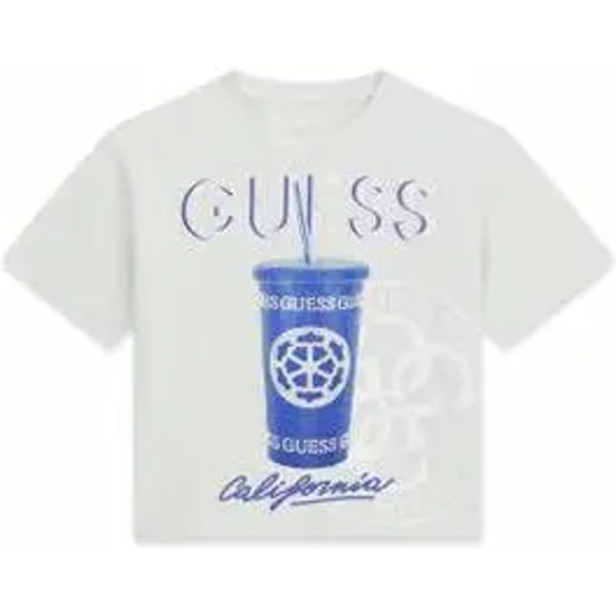 T-shirt met opdruk voor meisjes Guess Midi