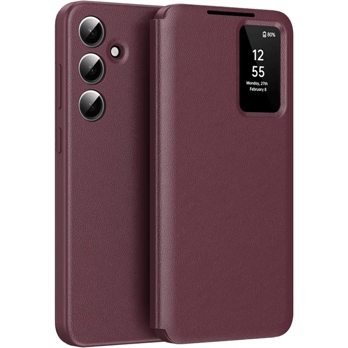 CaseBody Samsung Galaxy S25 Smart Cover Rood