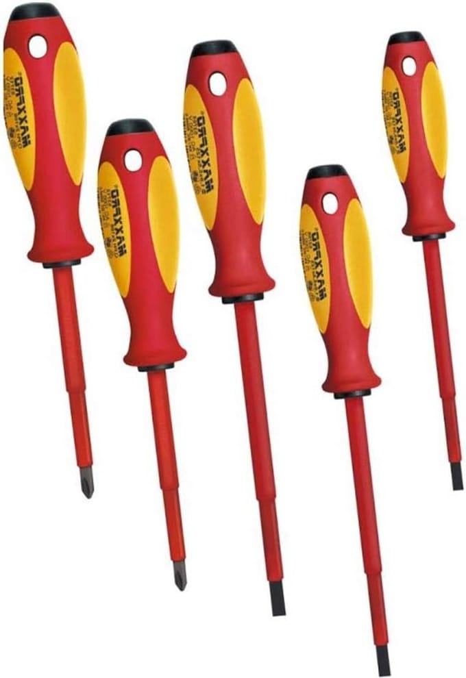 Schroevendraaiersets - Handgereedschap set - Klus Werk - VDE Geïsoleerd - 5 Stuks - Multicolor