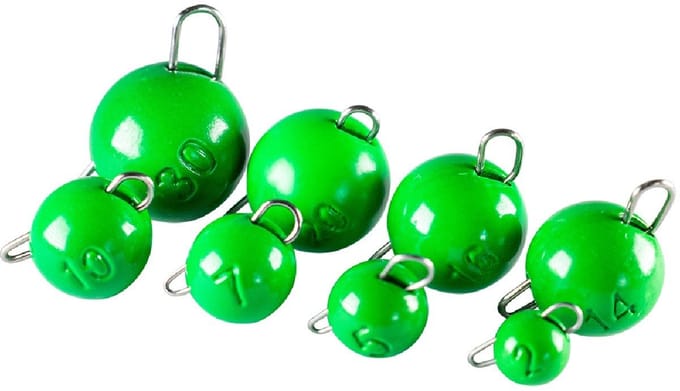 LMAB Tungsten Chebu Sinker Fluo Green 10 gr 2st.