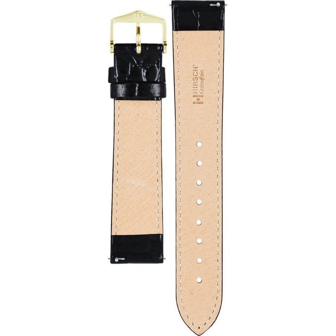 Hirsch 12322850-1-19 Crocograin Horlogeband
