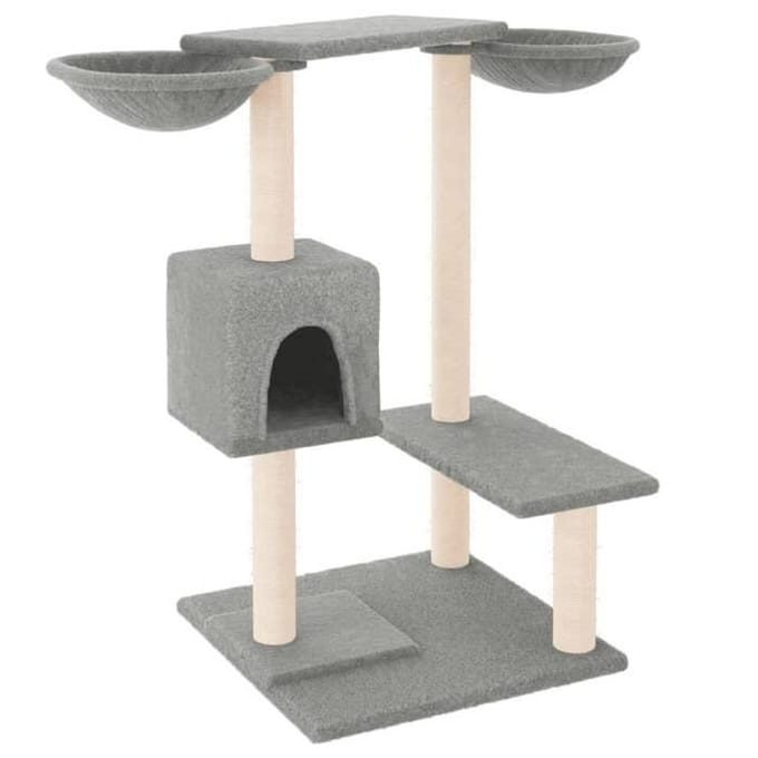 Maison Exclusive - Arbre à chat avec griffoirs gris clair 82 cm gris