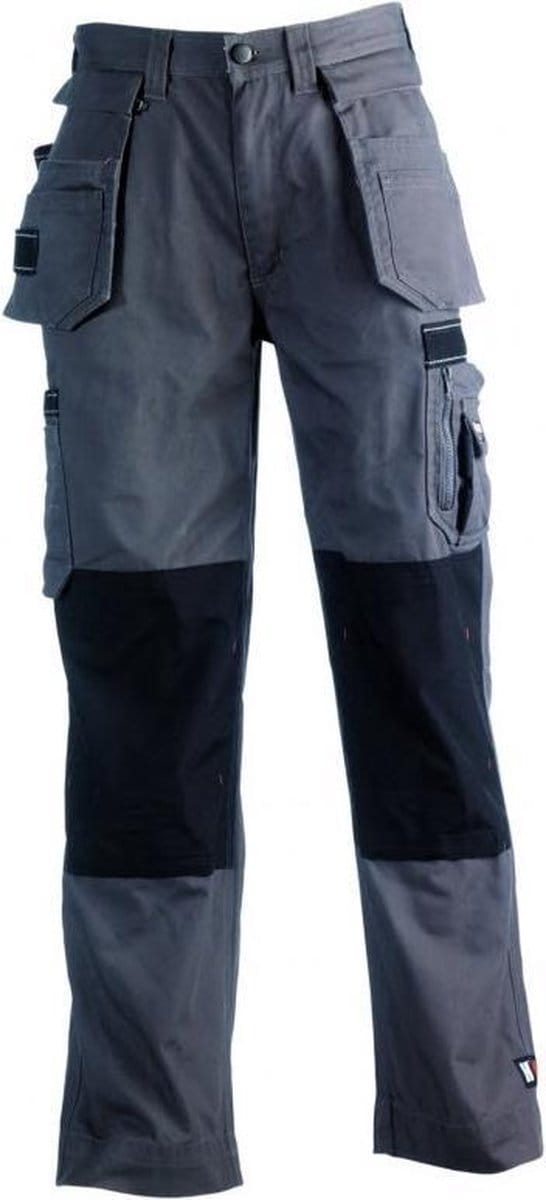 Herock HERCULES Werkbroek - Met kniestukken - Grijs/Zwart - NL:62 BE:56