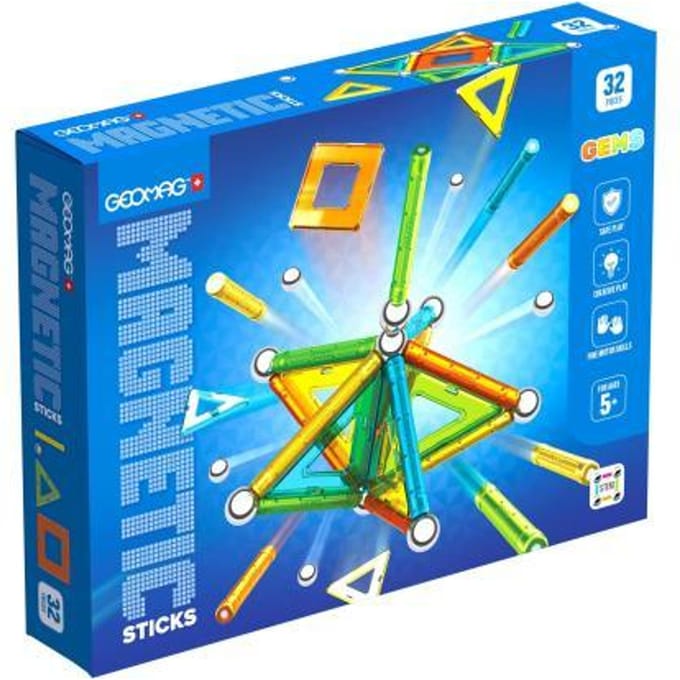 Geomag Magneet speelgoed Magnetic Sticks Gems 32