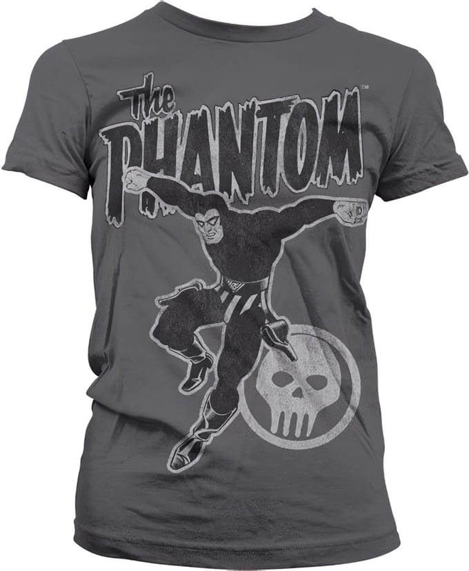 The Phantom Dames Tshirt -M- Jump Distressed Grijs