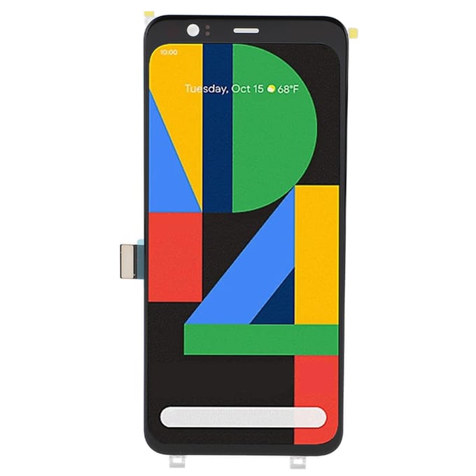 Remplacement d'écran pour Pixel 4 G020I G020N G020M Assemblage numériseur tactile avec outils Prise en charge de l'empreinte digitale yellow