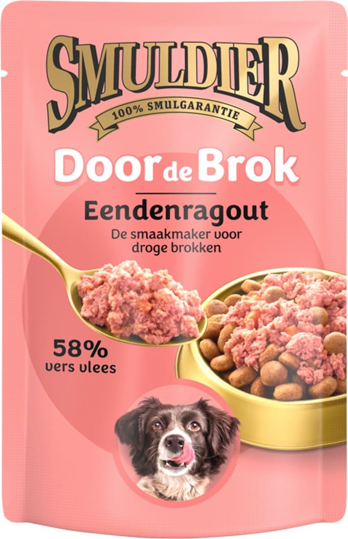 Smuldier Door de Brok Eendenragout 16 stuks | natvoer