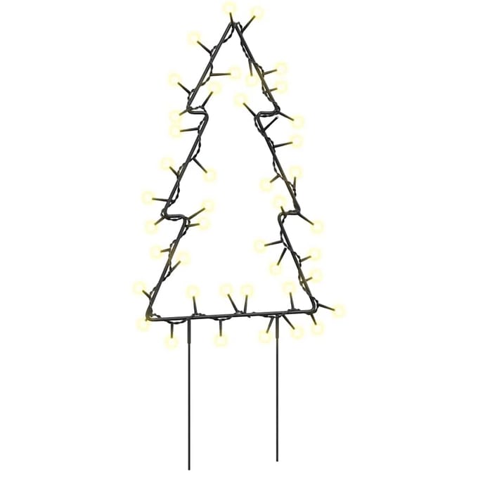 vidaXL - Kerstverlichting - kerstboom - 3 - st - met - grondpinnen - 50 - LED's - 30 - cm