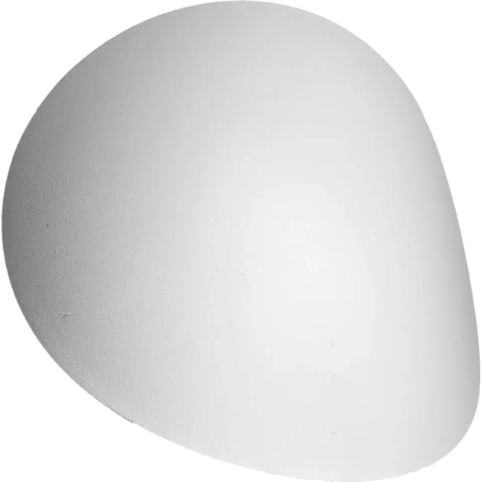 Wandlamp SENSES met organische ronde vorm - Sollux Lighting - IP20 - Wit staal behuizing - 25 x 8 x 29 cm - 2 x G9 LED, exclusief lichtbron - 2 x 8 W - Moderne wandlamp voor woonkamer, eetkamer en keuken
