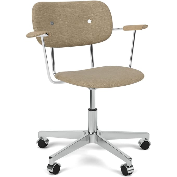 Audo Co Task Chair met armleuningen, volledig gestoffeerd - Menu Boucle - 02