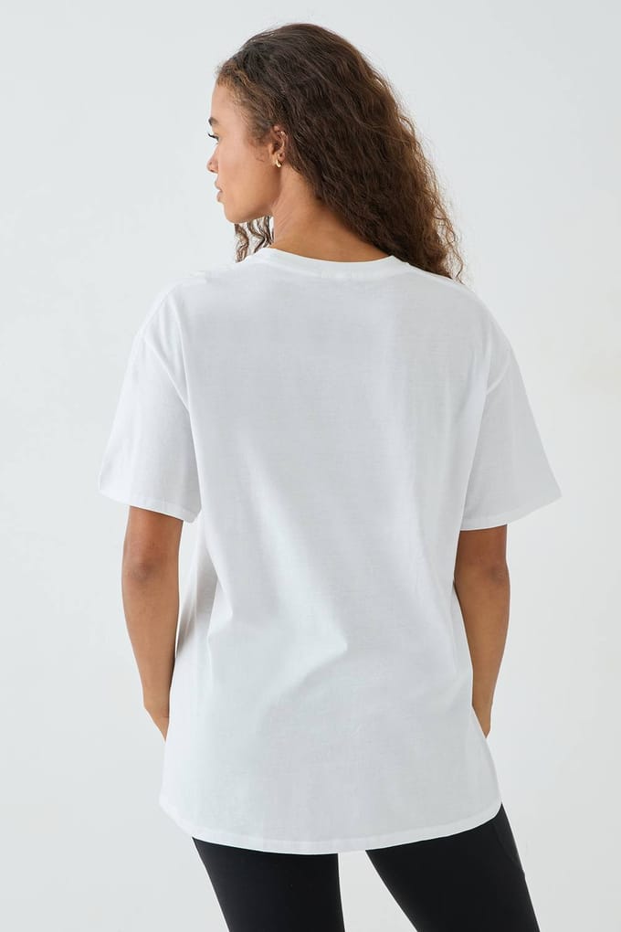 Dames DSGN Studio Sport Gym T-shirt | White | Maat: XL