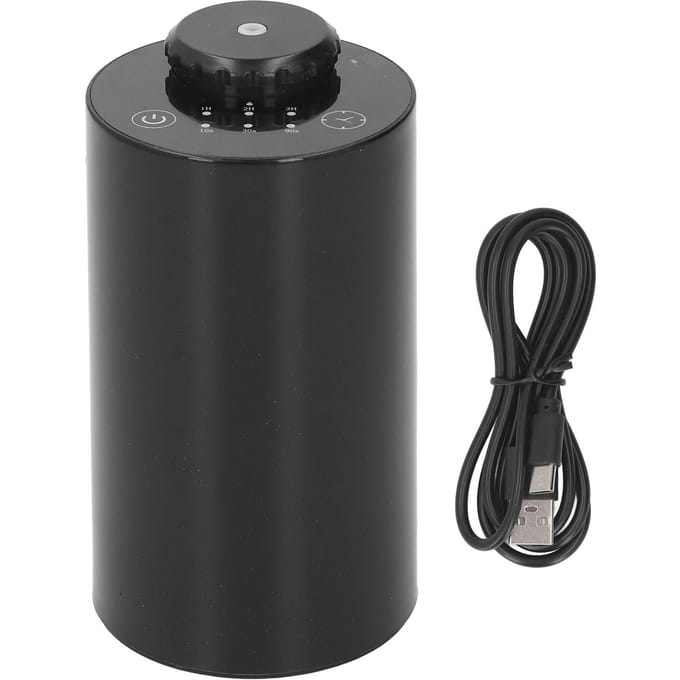 Diffuseur de parfum sans eau, automatique et silencieux, avec minuterie, pour chambre à coucher et salon noir