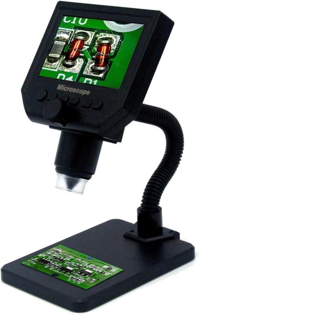 Digitale Microscoop - Scherm Vergroter - Gedetailleerd Onderzoek - Bewegingsdetectie Opname - 1080p Resolutie